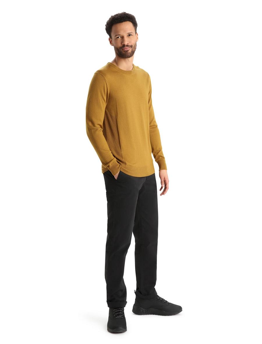 Chandails Icebreaker Merino Shearer Crewe Homme Marron | FR 1215VRWD